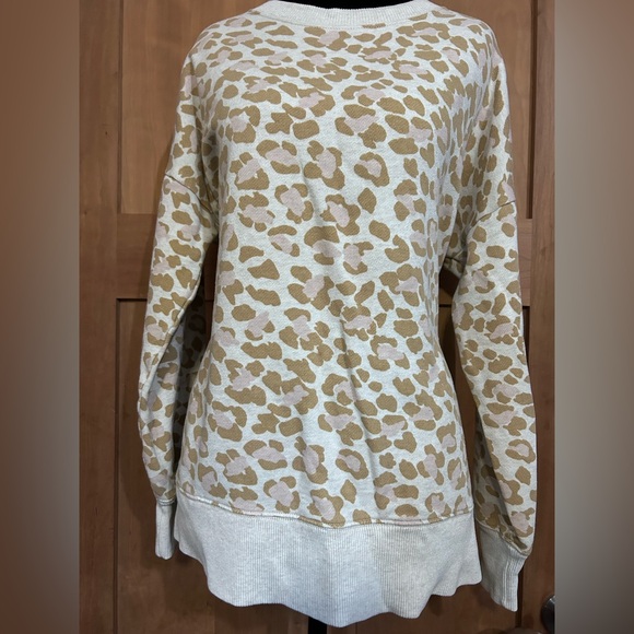 aerie Tops - Aerie Leopard Print Sweatshirt